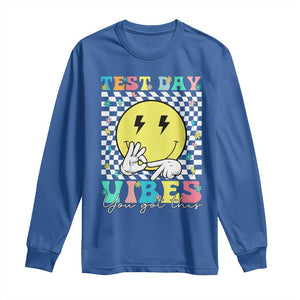 Test Day 67 Meme Long Sleeve Shirt You Got This Testing Teacher Retro Grooves TS11 Royal Blue Print Your Wear