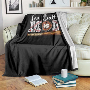 Baseball Mom Throw Blanket Tee Ball Mama Funny Mother's Day TS11 Print Your Wear