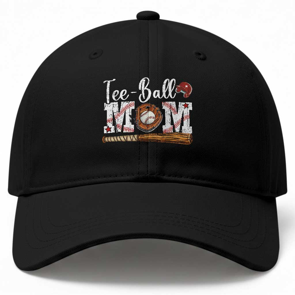 Baseball Mom Baseball Cap Tee Ball Mama Funny Mother's Day TS11 Print Your Wear