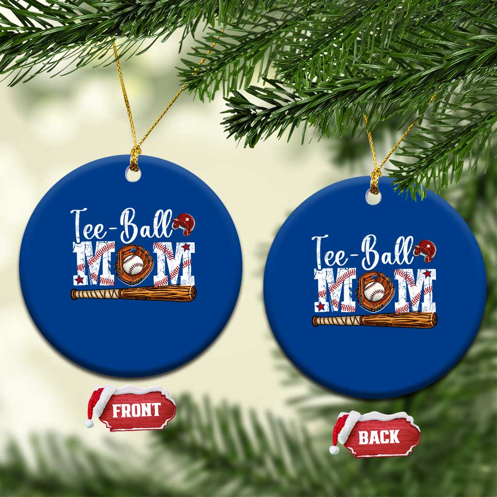 Baseball Mom Ceramic Ornament Tee Ball Mama Funny Mother's Day TS11 1pc Blue Print Your Wear