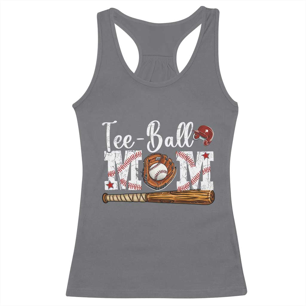 Baseball Mom Racerback Tank Top Tee Ball Mama Funny Mother's Day TS11 Charcoal Print Your Wear