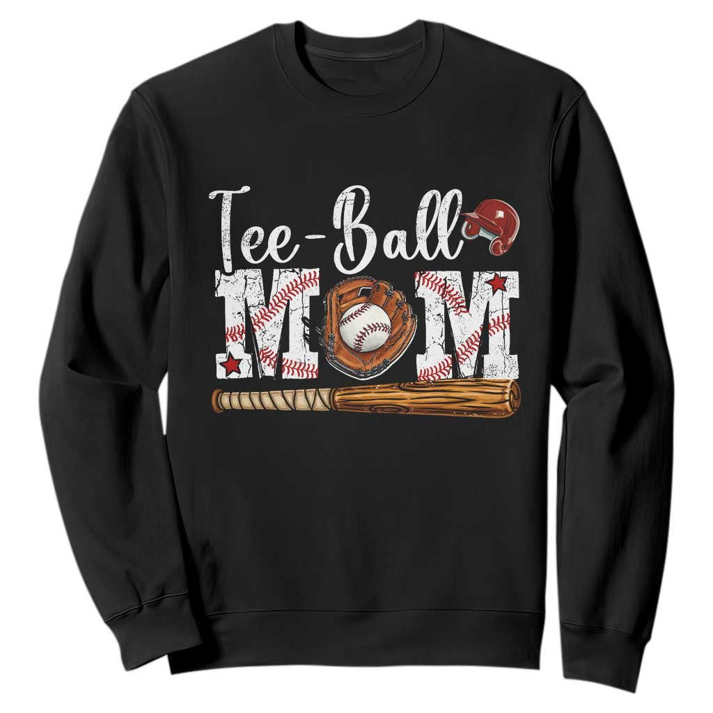 Baseball Mom Sweatshirt Tee Ball Mama Funny Mother's Day TS11 Black Print Your Wear