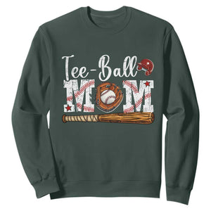 Baseball Mom Sweatshirt Tee Ball Mama Funny Mother's Day TS11 Dark Forest Green Print Your Wear
