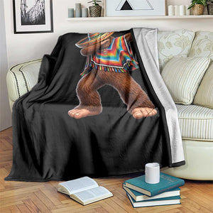 Mexican Bigfoot Dabbing Cinco de Mayo Funny Fiesta Throw Blanket TS11 Print Your Wear