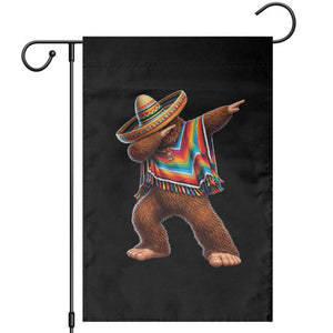 Mexican Bigfoot Dabbing Cinco de Mayo Funny Fiesta Garden Flag TS11 Black Print Your Wear
