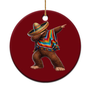 Mexican Bigfoot Dabbing Cinco de Mayo Funny Fiesta Ceramic Ornament TS11 1pc Red Print Your Wear