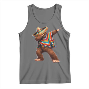 Mexican Bigfoot Dabbing Cinco de Mayo Funny Fiesta Tank Top TS11 Black Heather Print Your Wear