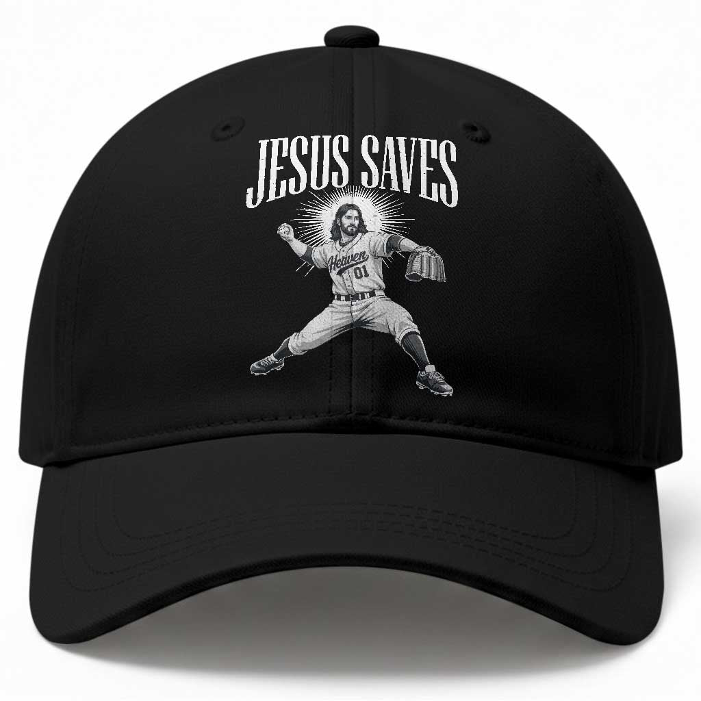 Christian Baseball Baseball Cap Jesus Saves Religious Faith Game Day