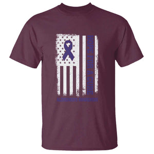 Alzheimer's Awareness T Shirt Hope For A Cure Alzheimer's Supporter TS11 Maroon Print Your Wear