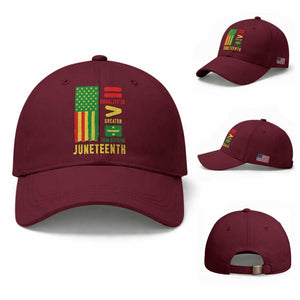 Juneteenth Equality Is Greater Than Division Baseball Cap Juneteenth American Flag TS11 Baseball Cap Universal Fit Maroon Print Your Wear