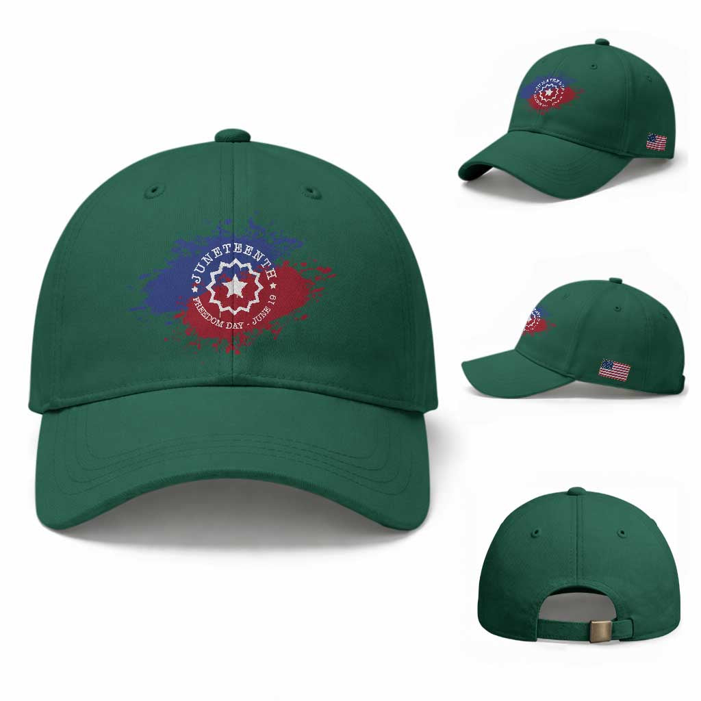Juneteenth Freedom Day June 19 1865 Baseball Cap Juneteenth Flag TS11 Baseball Cap Universal Fit Irish Green Print Your Wear