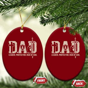 Christian Dad Ceramic Ornament Father Leader Protector Man Of God TS11 Print Your Wear