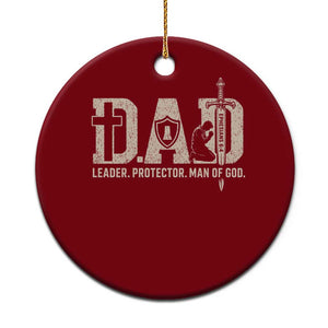 Christian Dad Ceramic Ornament Father Leader Protector Man Of God TS11 1pc Red Print Your Wear