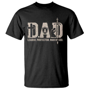 Christian Dad T Shirt Father Leader Protector Man Of God TS11 Black Print Your Wear