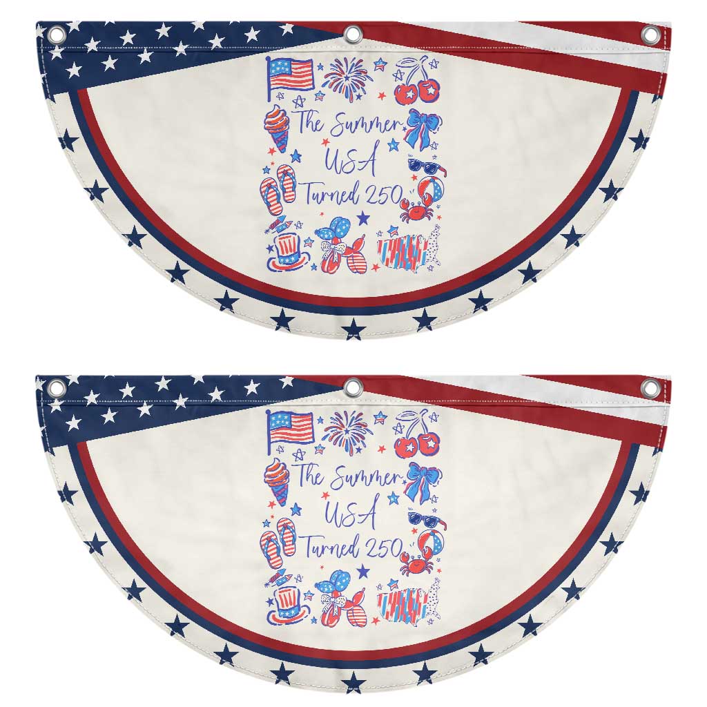 The Summer USA Turned 250 1776 2026 4th of July Patriotic Fan Flag TS11 2pcs pack Classic Beige Print Your Wear