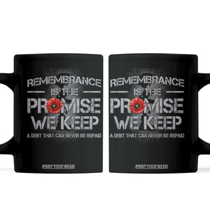 Remembrance Is The Promise We Keep Coffee Mug Memorial Day TS11 Black Print Your Wear