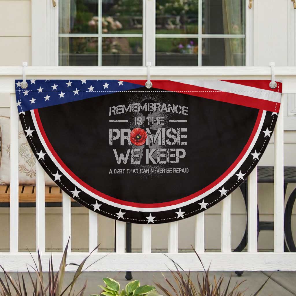 Remembrance Is The Promise We Keep Patriotic Fan Flag Memorial Day TS11 2pcs pack Classic Black Print Your Wear