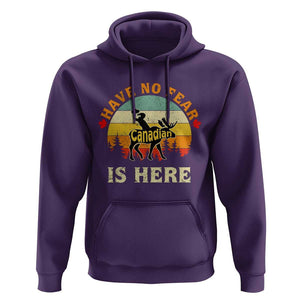 Funny Canada Hoodie Have No Fear The Canadian Is Here Maple Leaf TS11 Purple Print Your Wear