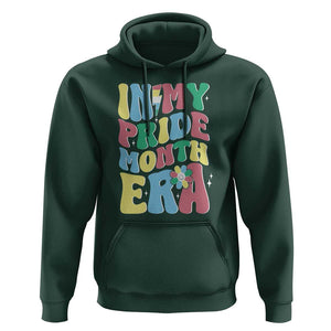 Disability Pride Month Hoodie In My Pride Month Era Retro Groovy Flower TS11 Dark Forest Green Print Your Wear
