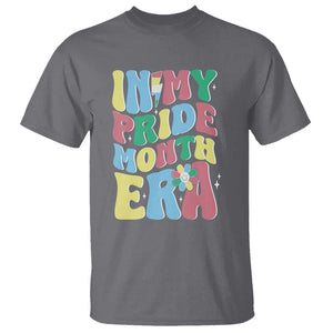 Disability Pride Month T Shirt In My Pride Month Era Retro Groovy Flower TS11 Charcoal Print Your Wear