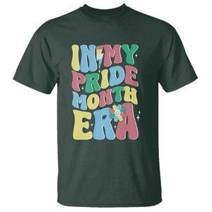 Disability Pride Month T Shirt In My Pride Month Era Retro Groovy Flower TS11 Dark Forest Green Print Your Wear