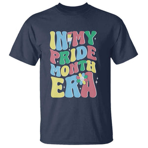 Disability Pride Month T Shirt In My Pride Month Era Retro Groovy Flower TS11 Navy Print Your Wear