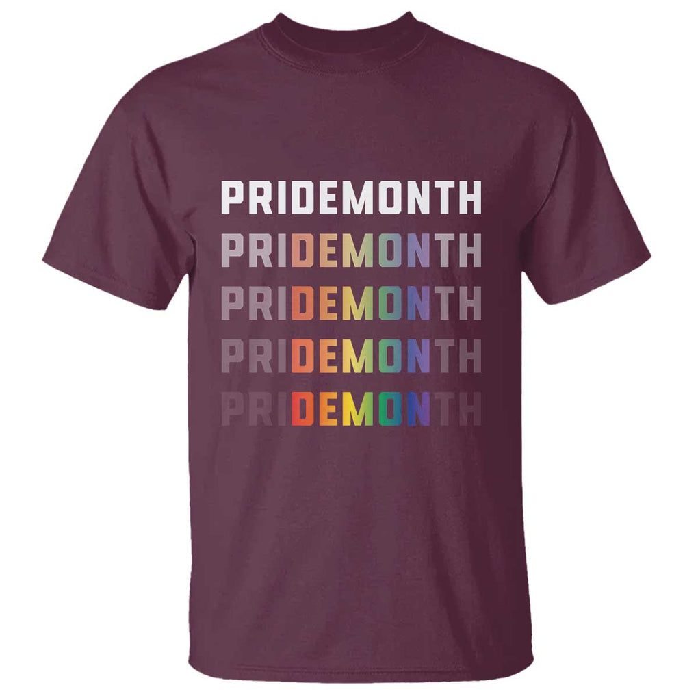 LGBT Pride Month T Shirt LGBT Supporter TS11 Maroon Print Your Wear