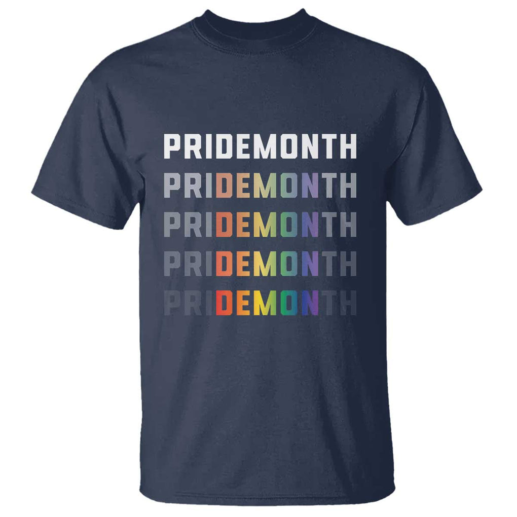 LGBT Pride Month T Shirt LGBT Supporter TS11 Navy Print Your Wear