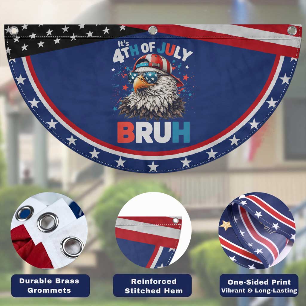 Funny Eagle It's 4th Of July Bruh Patriotic Fan Flag Bald Eagle American Flag TS11 Print Your Wear