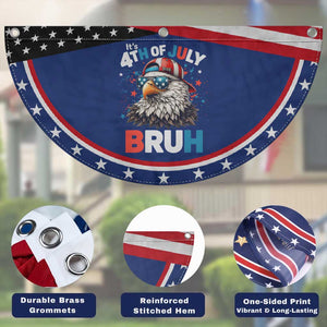 Funny Eagle It's 4th Of July Bruh Patriotic Fan Flag Bald Eagle American Flag TS11 Print Your Wear