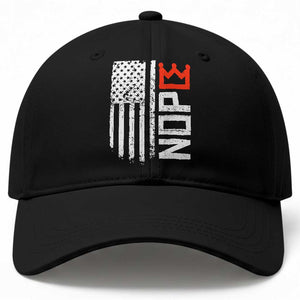 Funny Nope No Kings Vintage American Flag Baseball Cap TS11 Print Your Wear