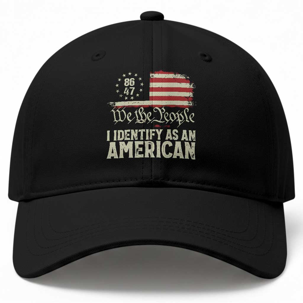 Funny 8647 I Identify As An American Baseball Cap American Flag TS11 Print Your Wear