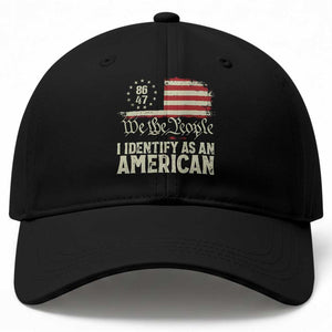 Funny 8647 I Identify As An American Baseball Cap American Flag TS11 Print Your Wear
