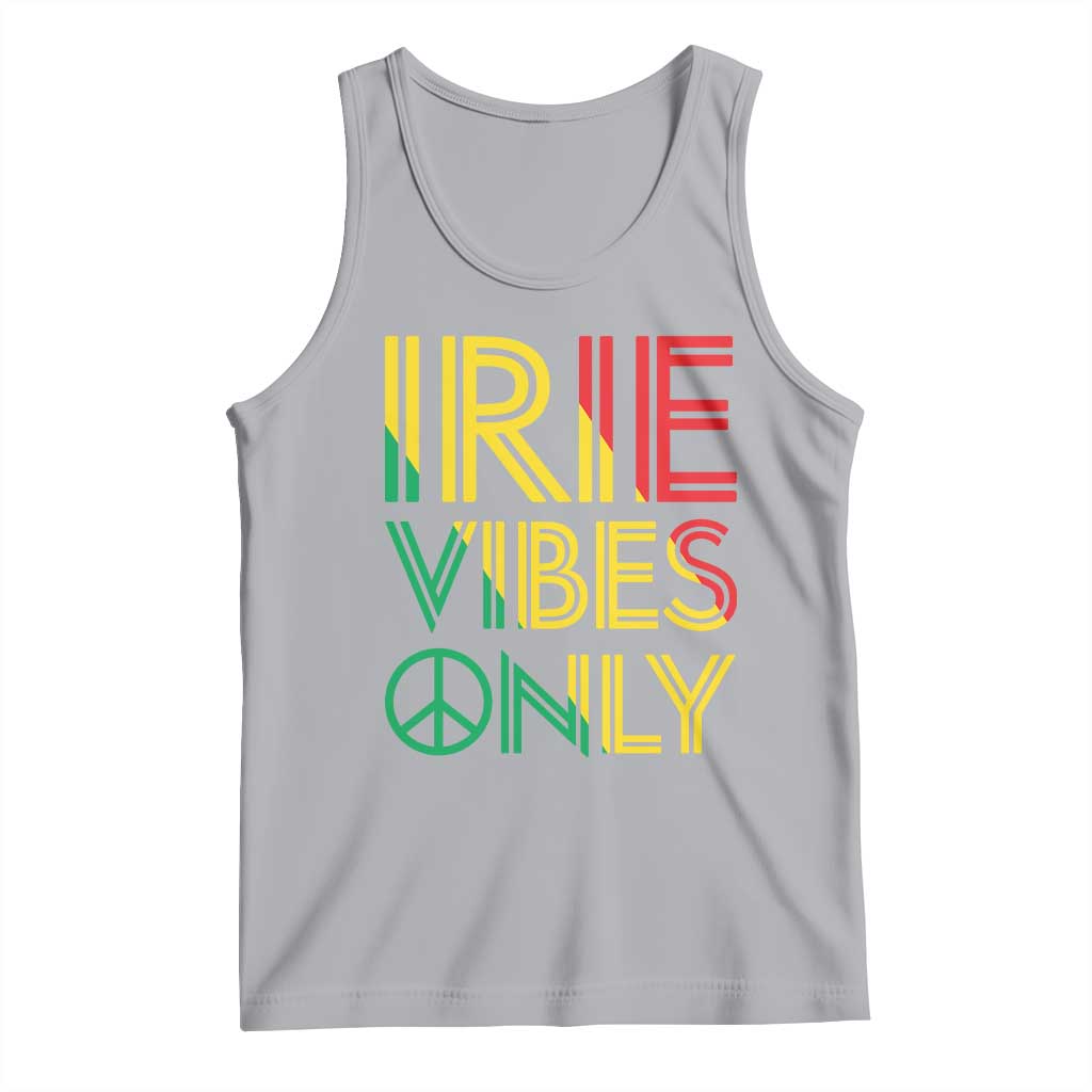 Irie Vibes Only Tank Top Rasta Reggae Roots Flag Music TS11 Athletic Heather Print Your Wear