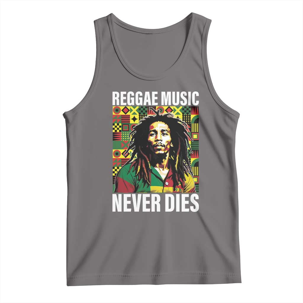 Legend Bob Tank Top Reggae Music Never Dies Rasta TS11 Deep Heather Print Your Wear