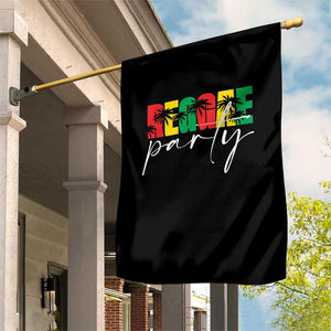 Reggae Party Garden Flag Rastafari Jamaican Palm Tree Music TS11 Print Your Wear
