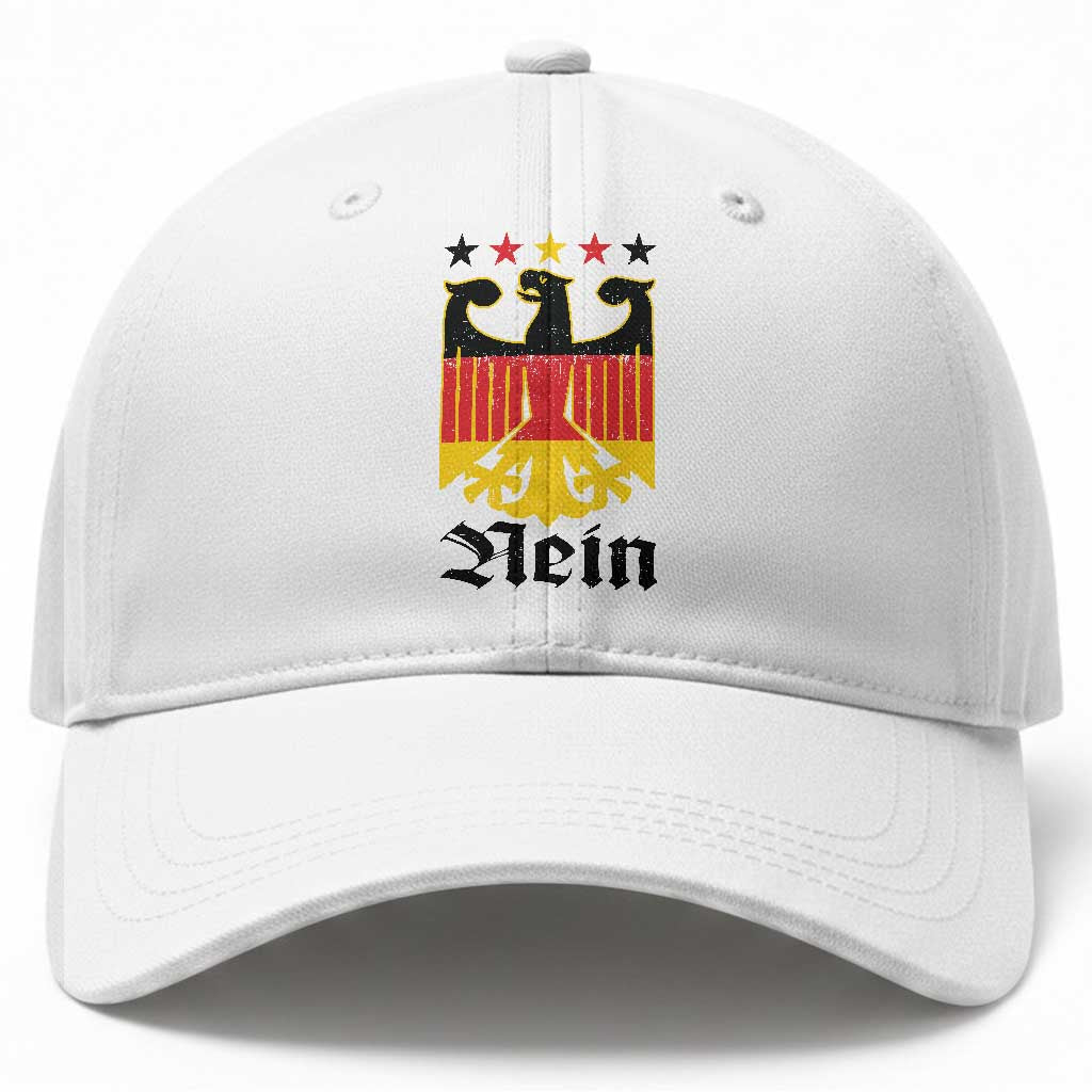Funny German Eagle Baseball Cap Vintage Nein No Germany Souvenir Oktoberfest TS11 Print Your Wear
