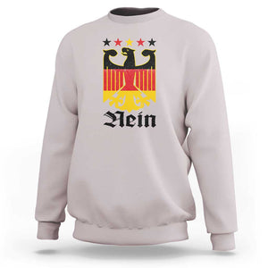 Funny German Eagle Sweatshirt Vintage Nein No Germany Souvenir Oktoberfest TS11 Ice Gray Print Your Wear