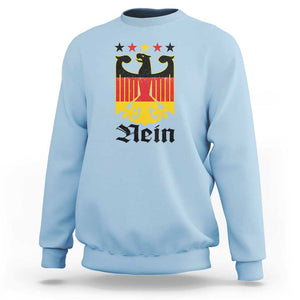 Funny German Eagle Sweatshirt Vintage Nein No Germany Souvenir Oktoberfest TS11 Light Blue Print Your Wear