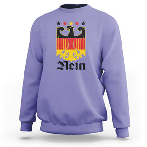 Funny German Eagle Sweatshirt Vintage Nein No Germany Souvenir Oktoberfest TS11 Violet Print Your Wear