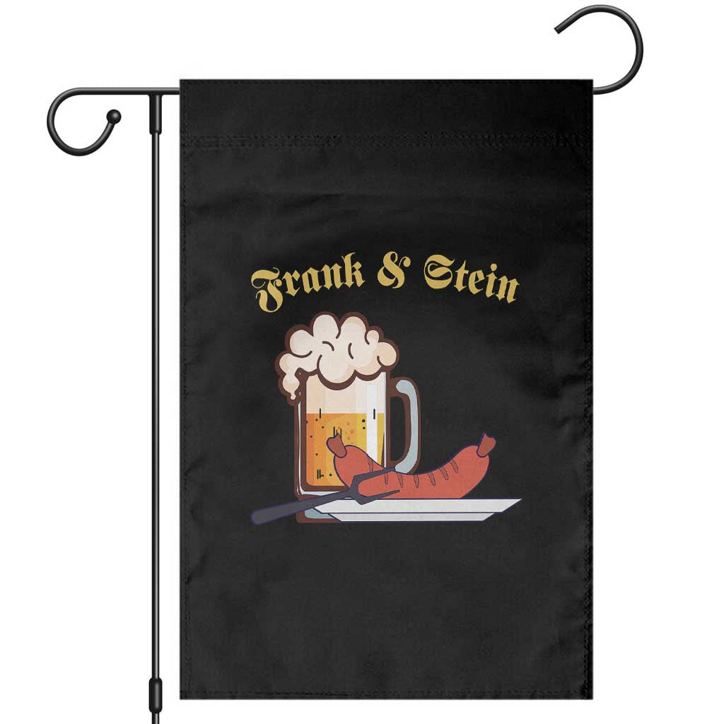 Funny Frank & Stein Garden Flag German Beer Drinking Oktoberfest Sausage TS11 Black Print Your Wear