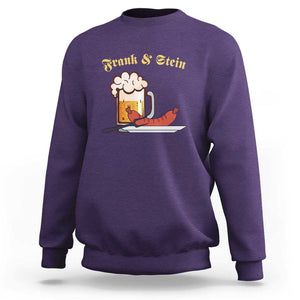 Funny Frank & Stein Sweatshirt German Beer Drinking Oktoberfest Sausage TS11 Purple Print Your Wear