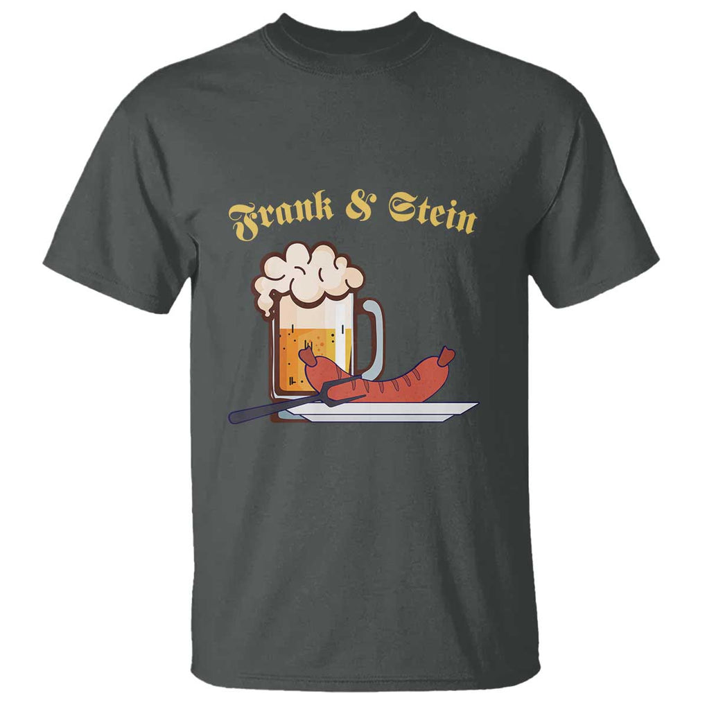 Funny Frank & Stein T Shirt German Beer Drinking Oktoberfest Sausage TS11 Dark Heather Print Your Wear