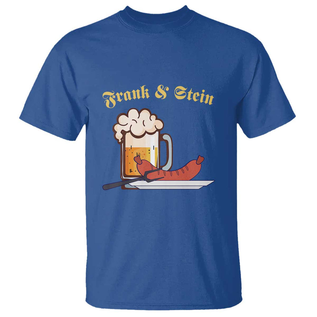 Funny Frank & Stein T Shirt German Beer Drinking Oktoberfest Sausage TS11 Royal Blue Print Your Wear