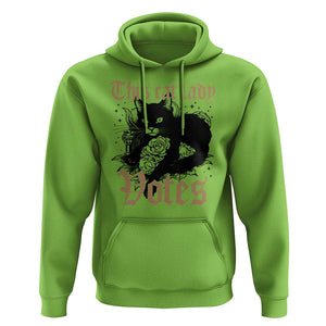 This Cat Lady Votes Hoodie Black Cat For Harris This Cat Lady Votes Vintage Roses TS11 Lime Print Your Wear