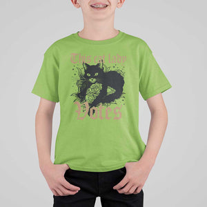 This Cat Lady Votes T Shirt For Kid Black Cat For Harris This Cat Lady Votes Vintage Roses TS11 Lime Print Your Wear