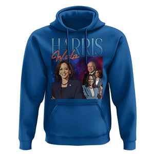 Harris Walz Supporter Hoodie Presidential Election Pearls US Flag TS11 Royal Blue Print Your Wear