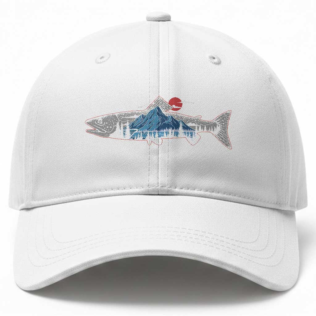 Trout Fly Fish Nature Montane Forest Fishing Camping Baseball Cap TS11 Print Your Wear