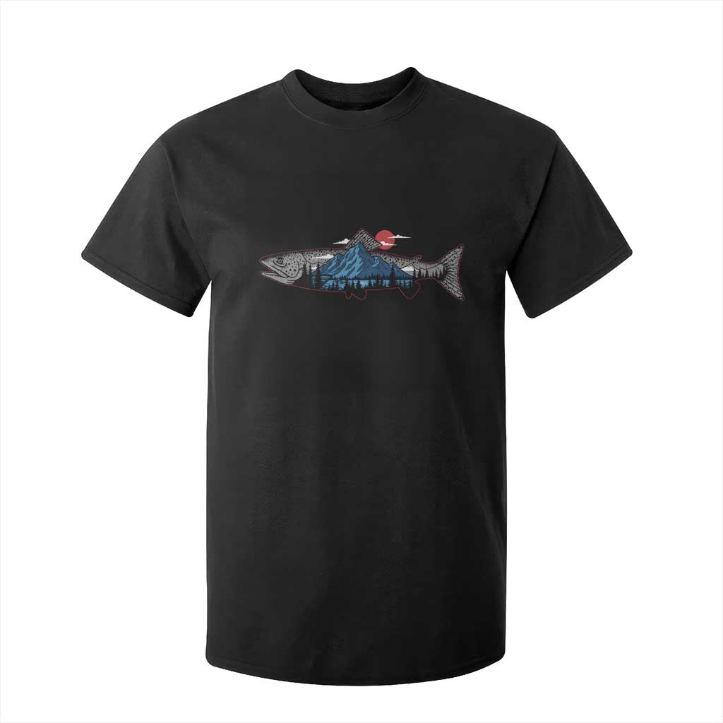 Trout Fly Fish Nature Montane Forest Fishing Camping T Shirt For Kid TS11 Black Print Your Wear