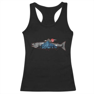 Trout Fly Fish Nature Montane Forest Fishing Camping Racerback Tank Top TS11 Black Print Your Wear